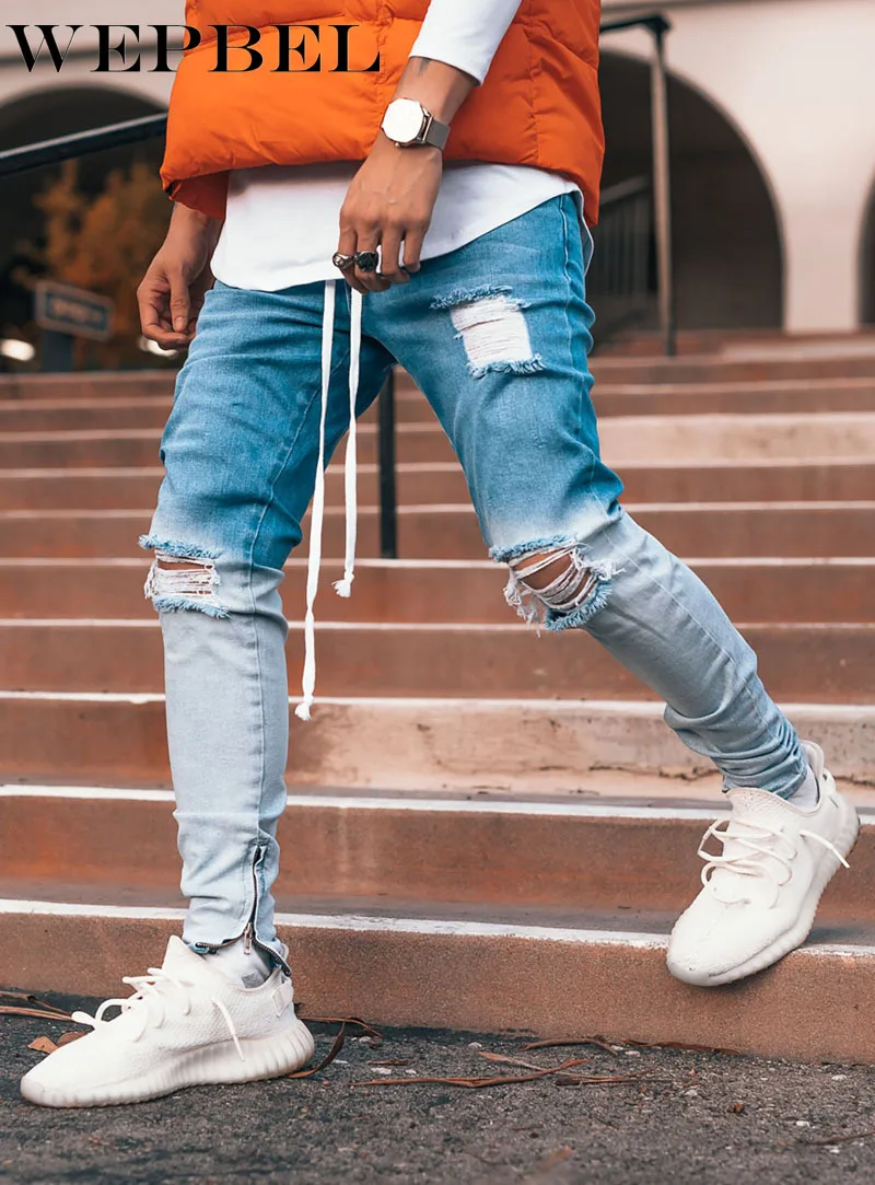 WEPBEL Men Street Style Casual Skinny Jeans Slim Fit Jeans Hip Hop Skinny Long Jeans Pants Denim Pants 
WEPBEL Men Street Style Casual Skinny Jeans Slim Fit Jeans Hip Hop Skinny Long Jeans Pants Denim Pants