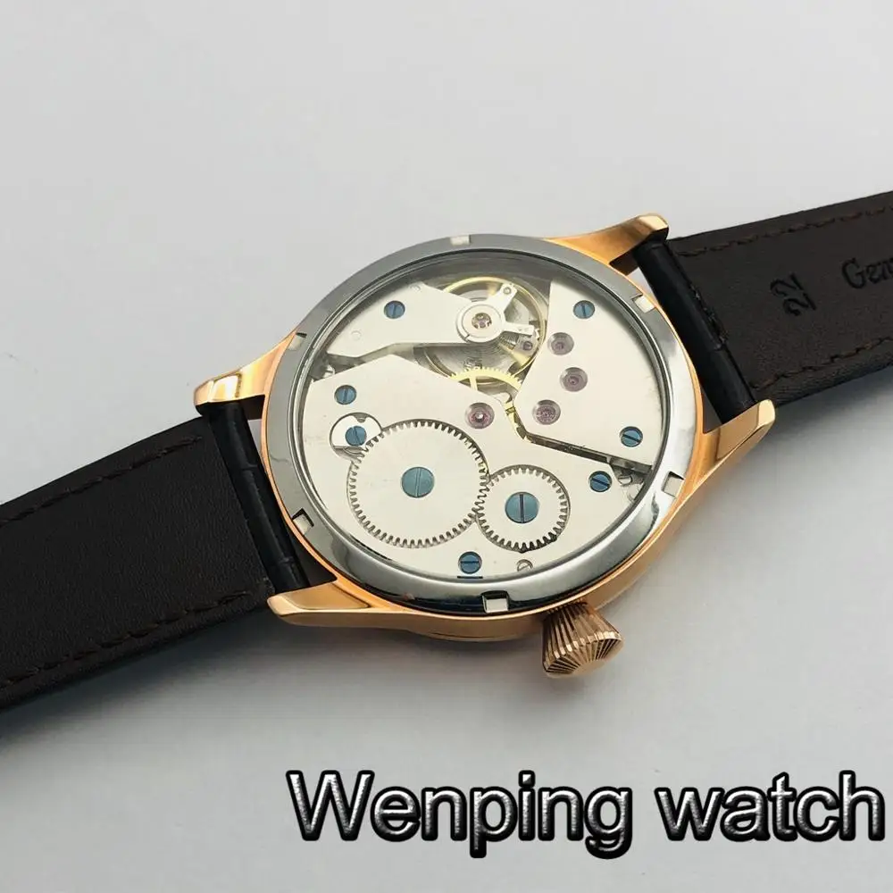 Corgeut 44mm Rose Gold Case White Sterile Dial Leather Strap 17 Jewels Hand Winding 6498 Movement Men's Top Watch
Corgeut 44mm Rose Gold Case White Sterile Dial Leather Strap 17 Jewels Hand Winding 6498 Movement Men's Top Watch