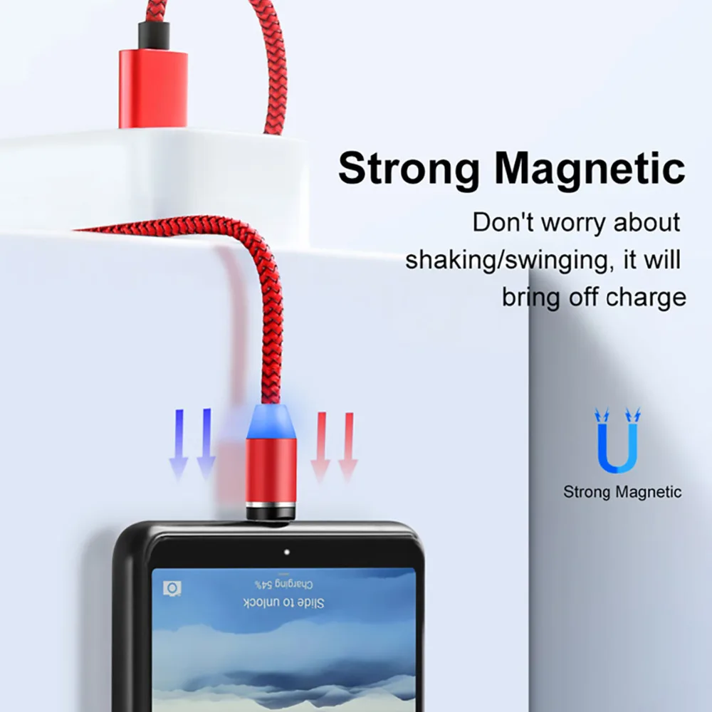 Магнитный Micro USB зарядный провод для Samsung A10 A3 A5 2016 A6 Huawei honor 7A Xiaomi Redmi 6A LG alcatel HTC