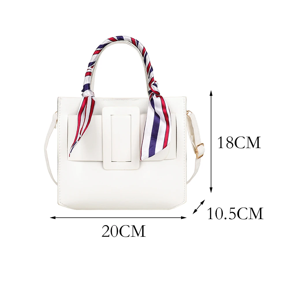 Fashion Women Silk Scarf Belt Design PU Leather Crossbody Shoulder Messenger Bag Casual Ladies Solid Color Top-handle Handbags
Fashion Women Silk Scarf Belt Design PU Leather Crossbody Shoulder Messenger Bag Casual Ladies Solid Color Top-handle Handbags