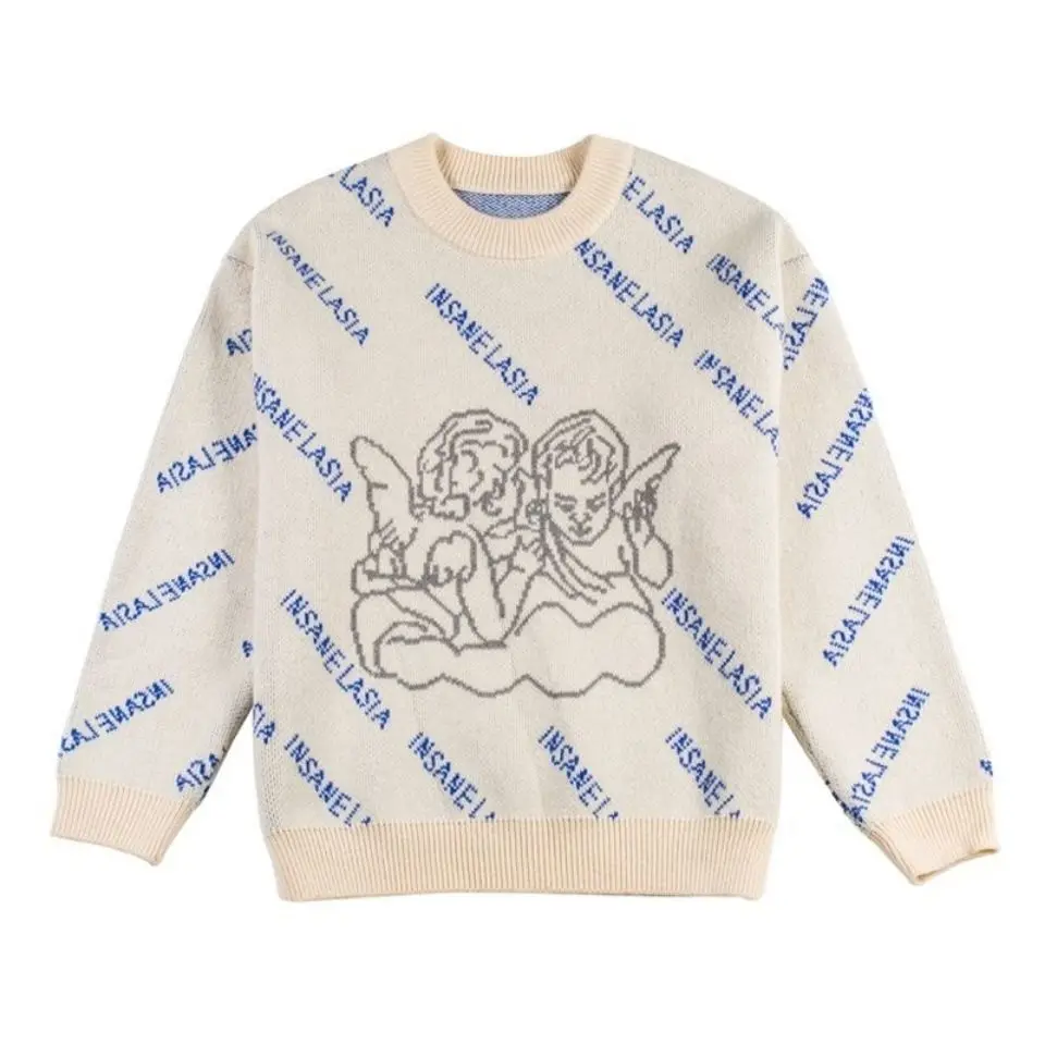 Sweater Pullover women's lazy style loose crew neck 2020 new autumn / winter Korean version versatile thick wear cartoon sweater 
Sweater Pullover women's lazy style loose crew neck 2020 new autumn / winter Korean version versatile thick wear cartoon sweater