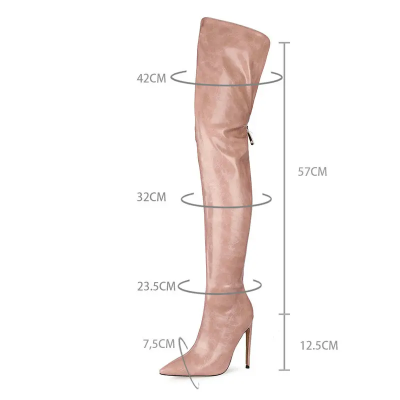 Big Size Women's Shoes 34-45 Fashion Zipper Over The Knee Boots Sexy Thin High Heel Thigh Boots Autumn Winter Lady Shoes
Big Size Women's Shoes 34-45 Fashion Zipper Over The Knee Boots Sexy Thin High Heel Thigh Boots Autumn Winter Lady Shoes
