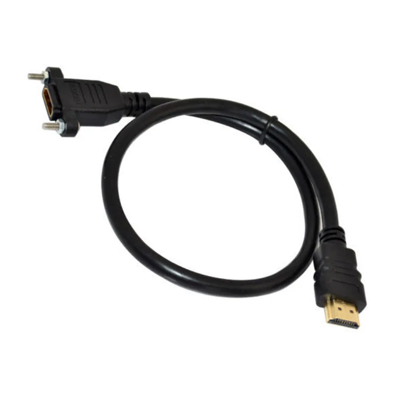 HDMI 2.0 male to female panel mount extension Gold plated Cable 50cm/1m/1.5m | Электроника