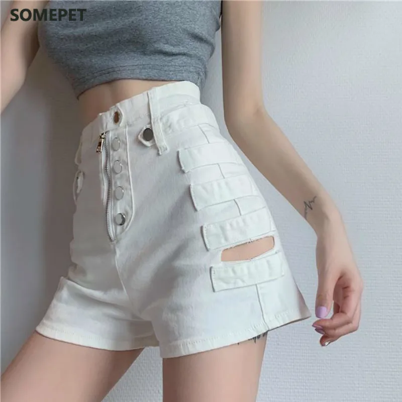 Shorts Women Denim Solid Button Fly Zipper Hole Skinny Sexy High Waist Summer Vintage Chic Streetwear Fashion Ins Retro
Shorts Women Denim Solid Button Fly Zipper Hole Skinny Sexy High Waist Summer Vintage Chic Streetwear Fashion Ins Retro