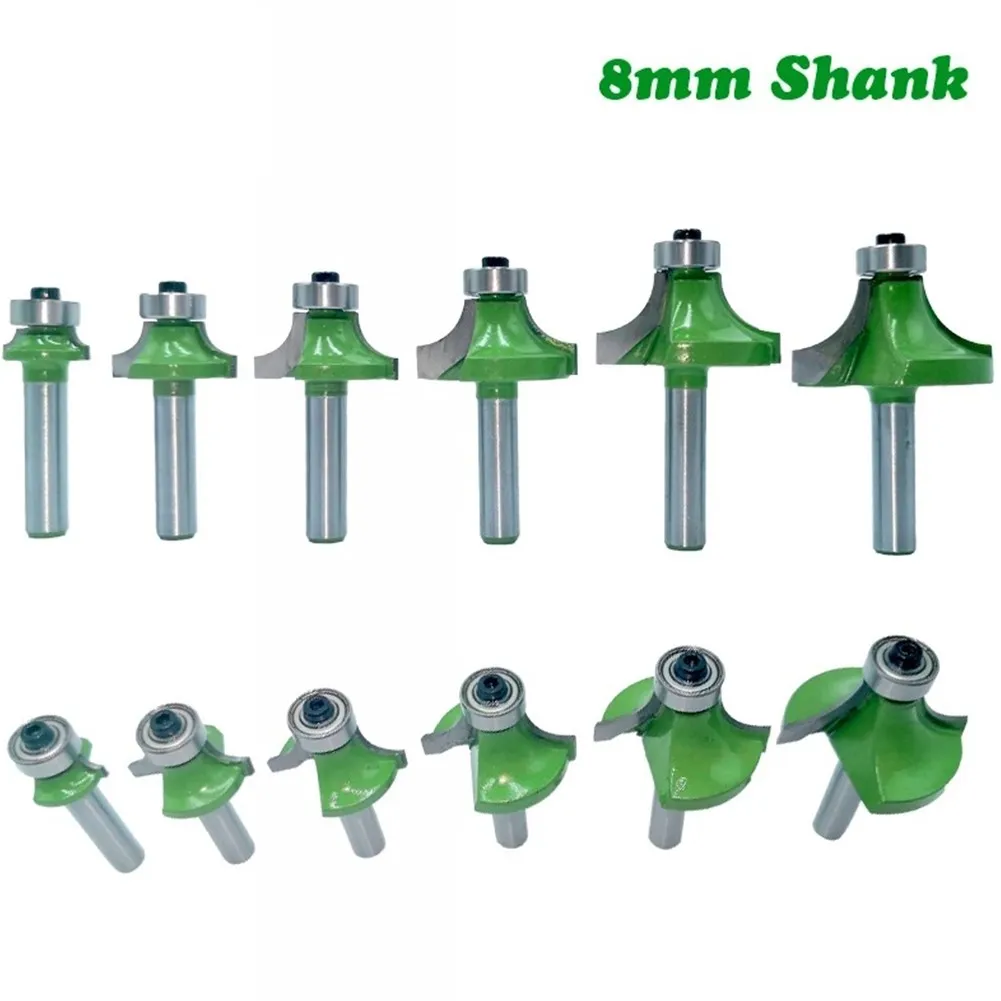 1pc 8mm Shank Corner Round Over Router Bit With Bearing Milling Cutter For Wood Woodworking Tool Tungsten Carbide Router Bit
1pc 8mm Shank Corner Round Over Router Bit With Bearing Milling Cutter For Wood Woodworking Tool Tungsten Carbide Router Bit