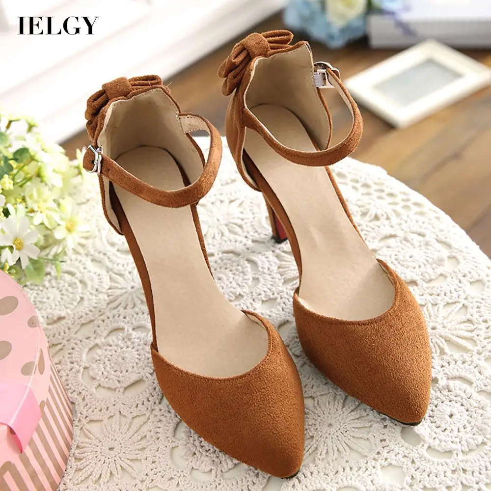 IELGY Women's sandals stiletto matte solid color shallow mouth pointed toe all-match large size Korean version high heel
IELGY Women's sandals stiletto matte solid color shallow mouth pointed toe all-match large size Korean version high heel