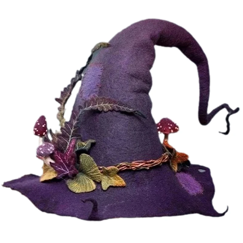 Special New Women Modern Witch Hat Costume Sharp Pointed Wool Felt Halloween Party Hats Witch Hat Warm Cap Cosplay Props Gift
Special New Women Modern Witch Hat Costume Sharp Pointed Wool Felt Halloween Party Hats Witch Hat Warm Cap Cosplay Props Gift
