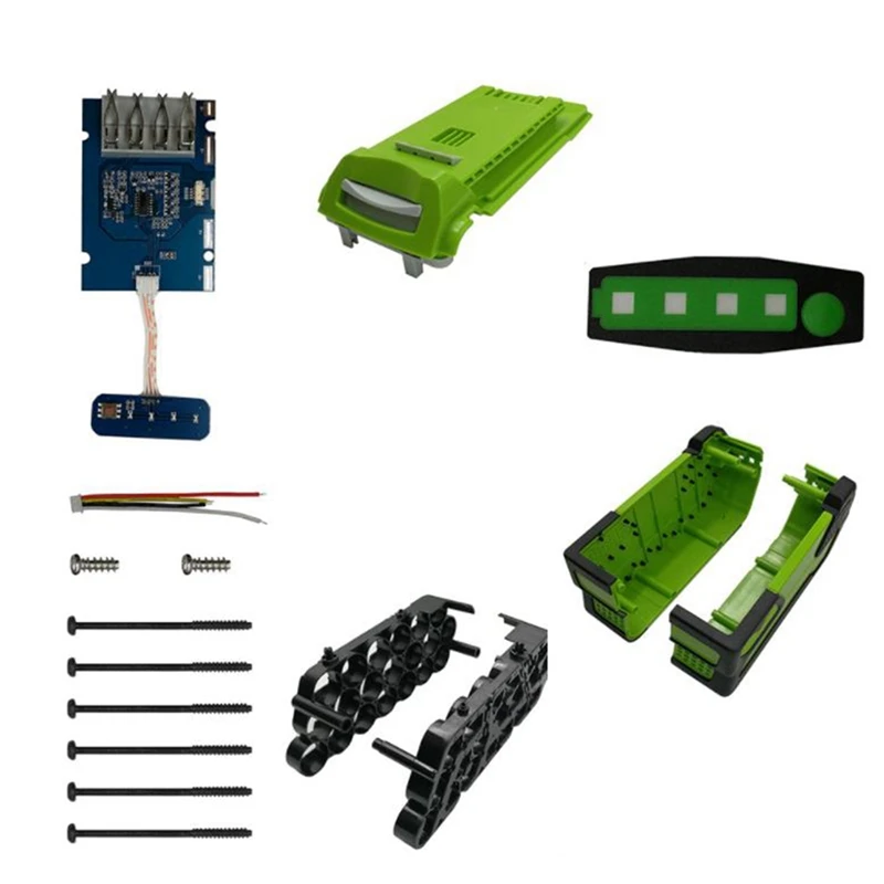 NEW-20 Core 18650 Li-Ion Battery Plastic Case Charging Protection Circuit Board PCB for Greenworks 40V Lawn Mower Cropper
NEW-20 Core 18650 Li-Ion Battery Plastic Case Charging Protection Circuit Board PCB for Greenworks 40V Lawn Mower Cropper