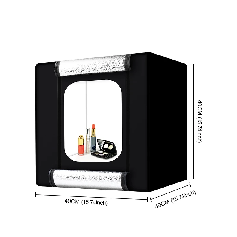 16inch Portable Folding Photo Light Box Dimmable LED Foto Studio Tabletop Softbox For Photo Photography With 4 Colors Background
16inch Portable Folding Photo Light Box Dimmable LED Foto Studio Tabletop Softbox For Photo Photography With 4 Colors Background