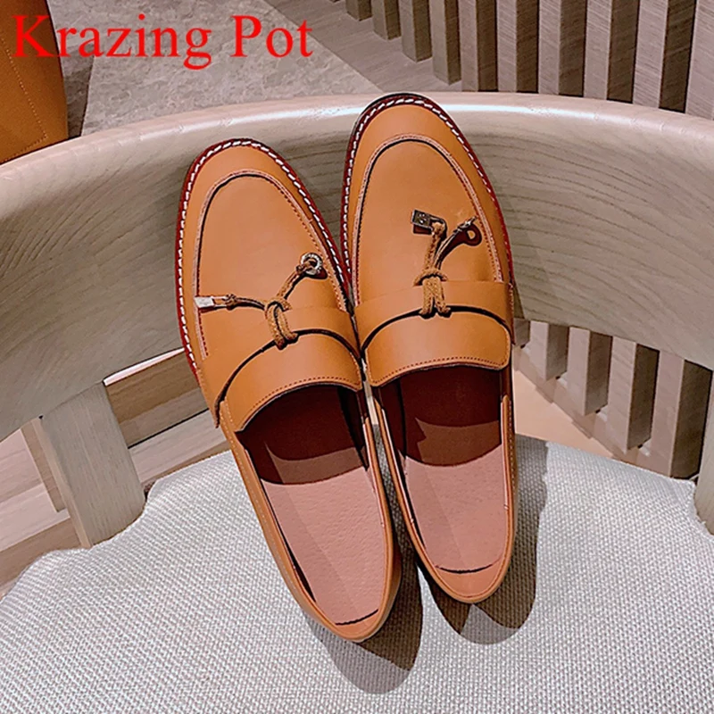 Krazing Pot superstar cow leather round toe med heel metal tassel spring shoes casual loafers slip on elegant women pumps L07
Krazing Pot superstar cow leather round toe med heel metal tassel spring shoes casual loafers slip on elegant women pumps L07