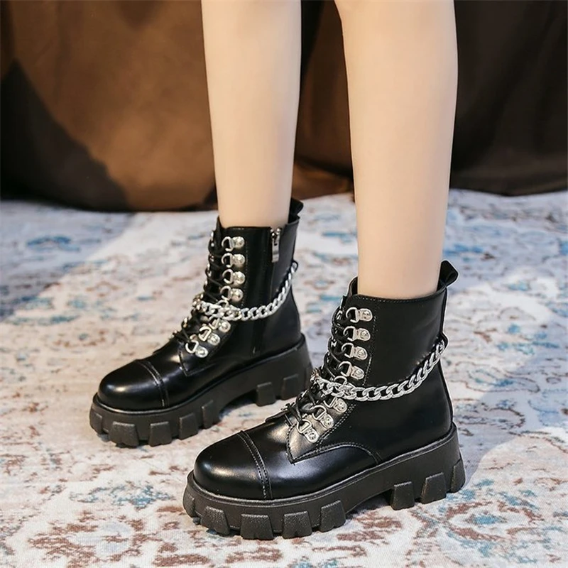 Martin Boots 2021 Fashion New Thick-soled Casual Women's Shoes High-top Short Boots Motorcycle Boots Mid-tube Women's Boots
Martin Boots 2021 Fashion New Thick-soled Casual Women's Shoes High-top Short Boots Motorcycle Boots Mid-tube Women's Boots