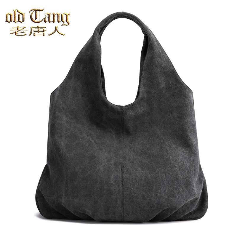 OLD TANG New Solid Color Pleated Canvas Shoulder Bags for Women 2021 Designer Ladies Large Capacity Travel Handbag Bolso Mujer
OLD TANG New Solid Color Pleated Canvas Shoulder Bags for Women 2021 Designer Ladies Large Capacity Travel Handbag Bolso Mujer