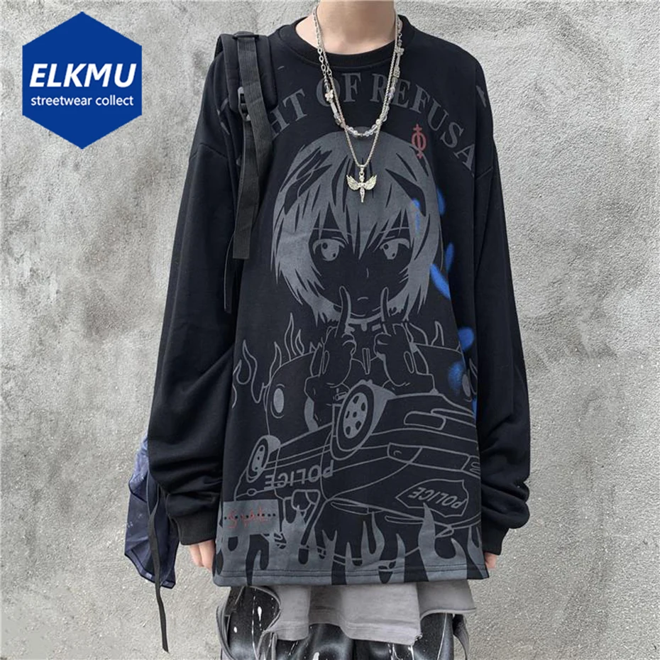 Футболка женская оверсайз с аниме принтом, уличная одежда, рубашка в стиле хип-хоп с длинным рукавом для мужчин и женщин, черная футболка в с...
Футболка женская оверсайз с аниме принтом, уличная одежда, рубашка в стиле хип-хоп с длинным рукавом для мужчин и женщин, черная футболка в с...