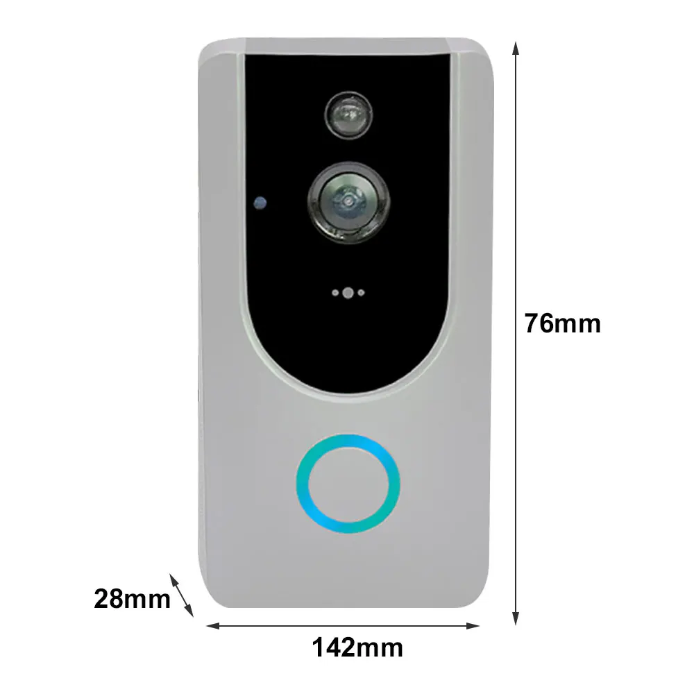 Video Doorbell Wifi 720P Video Intercom Night Vision PIR Motion Multifunctional Two Way Audio Phone Doorbell
Video Doorbell Wifi 720P Video Intercom Night Vision PIR Motion Multifunctional Two Way Audio Phone Doorbell
