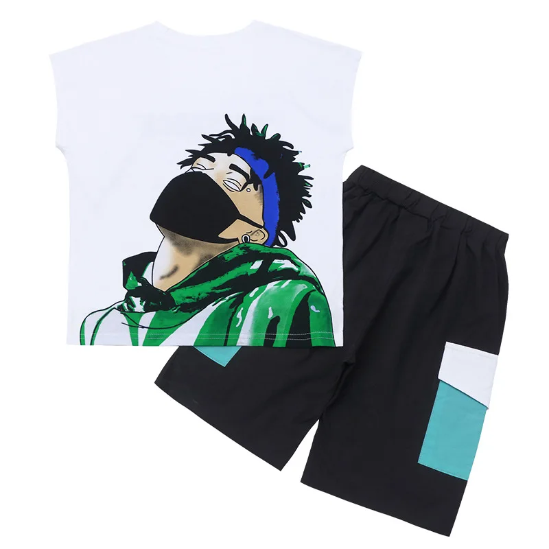 Kids Sport Suits Boys Clothes Summer Cartoon O-neck 2020 Cotton Fashion Leisure Two Piece Set Children Clothes for Teenagers
Kids Sport Suits Boys Clothes Summer Cartoon O-neck 2020 Cotton Fashion Leisure Two Piece Set Children Clothes for Teenagers