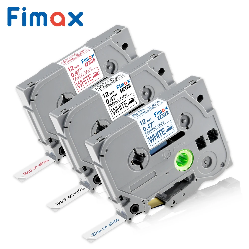 Fimax 3 шт. планшетофон совместимый с Brother P touch tze tape TZeFA3 fa231 12 мм принтер для печати