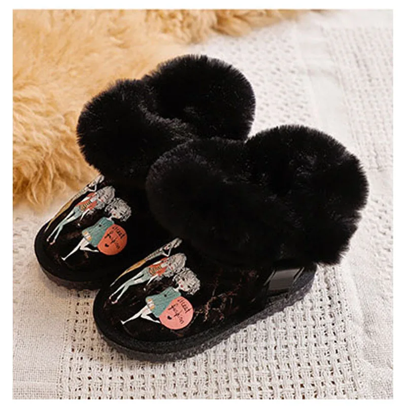 Children Snow Boots 2020 Winter Girls Plush Boots Children Warm Cotton Boots Soft Bottom Windproof Waterproof Kids Outdoor Shoes 
Children Snow Boots 2020 Winter Girls Plush Boots Children Warm Cotton Boots Soft Bottom Windproof Waterproof Kids Outdoor Shoes