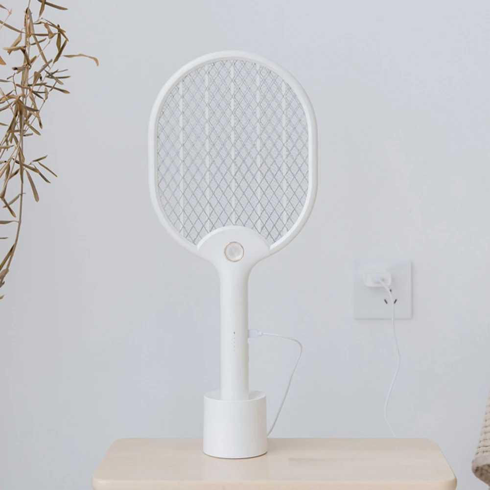 Rechargeable Mosquitos Racket Handheld Fly Swatter Mosquito Lamp Bug Summer Supplies with Insulation Protective Net
Rechargeable Mosquitos Racket Handheld Fly Swatter Mosquito Lamp Bug Summer Supplies with Insulation Protective Net