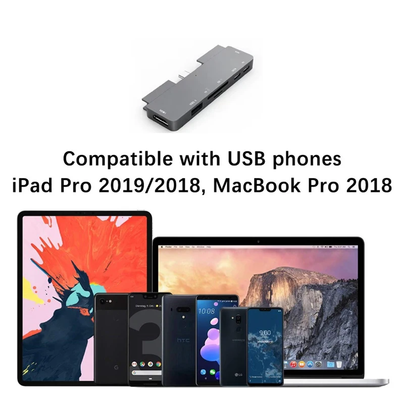 USB Type C HUB to 3.0 USB HDMI-Compatible HUB for MacBook Pro Accessories OTG Adapter Splitter Multi 8 Ports Type-C USB C HUB
USB Type C HUB to 3.0 USB HDMI-Compatible HUB for MacBook Pro Accessories OTG Adapter Splitter Multi 8 Ports Type-C USB C HUB