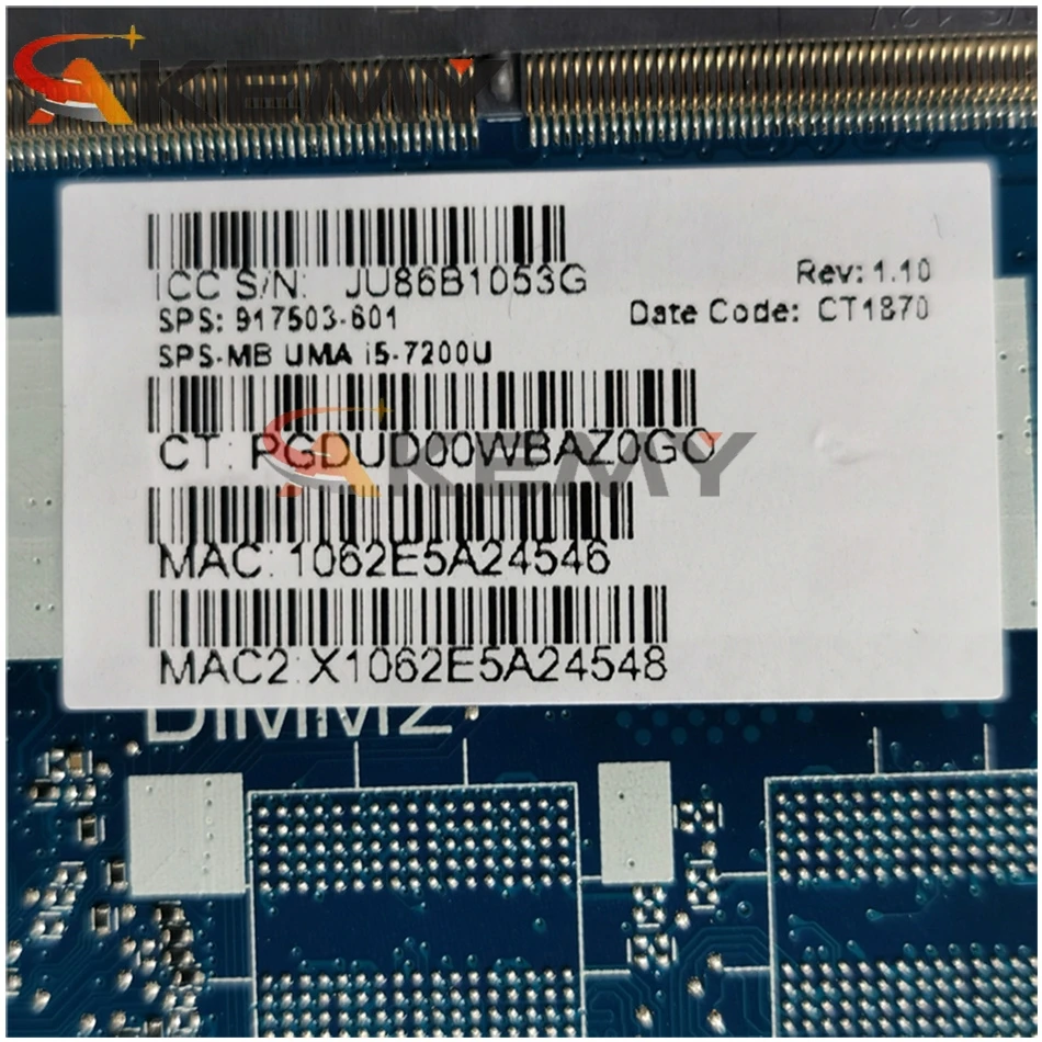 For HP EliteBook 840 G4 850 G4 W/ i7-7600U Motherboard 917507-601 917507-501 917507-001 6050A2854301-MB-A01 100% working
For HP EliteBook 840 G4 850 G4 W/ i7-7600U Motherboard 917507-601 917507-501 917507-001 6050A2854301-MB-A01 100% working