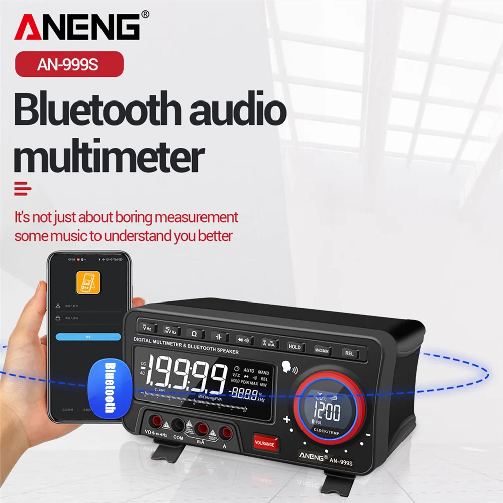 Цифровой мультиметр ANENG с ЖК-дисплеем, вольтметр с функцией True RMS, измеритель частоты и напряжения с динамиком
Цифровой мультиметр ANENG с ЖК-дисплеем, вольтметр с функцией True RMS, измеритель частоты и напряжения с динамиком