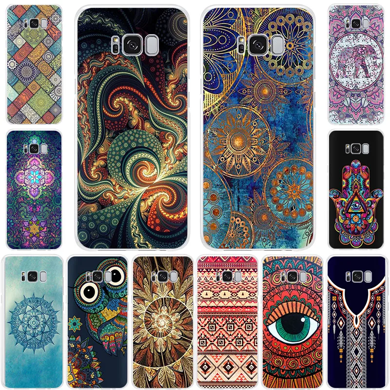 Модный силиконовый мягкий чехол Мандала для телефона Samsung Galaxy S20Plus S10 + S10E S9 S8 S7 A6 A7