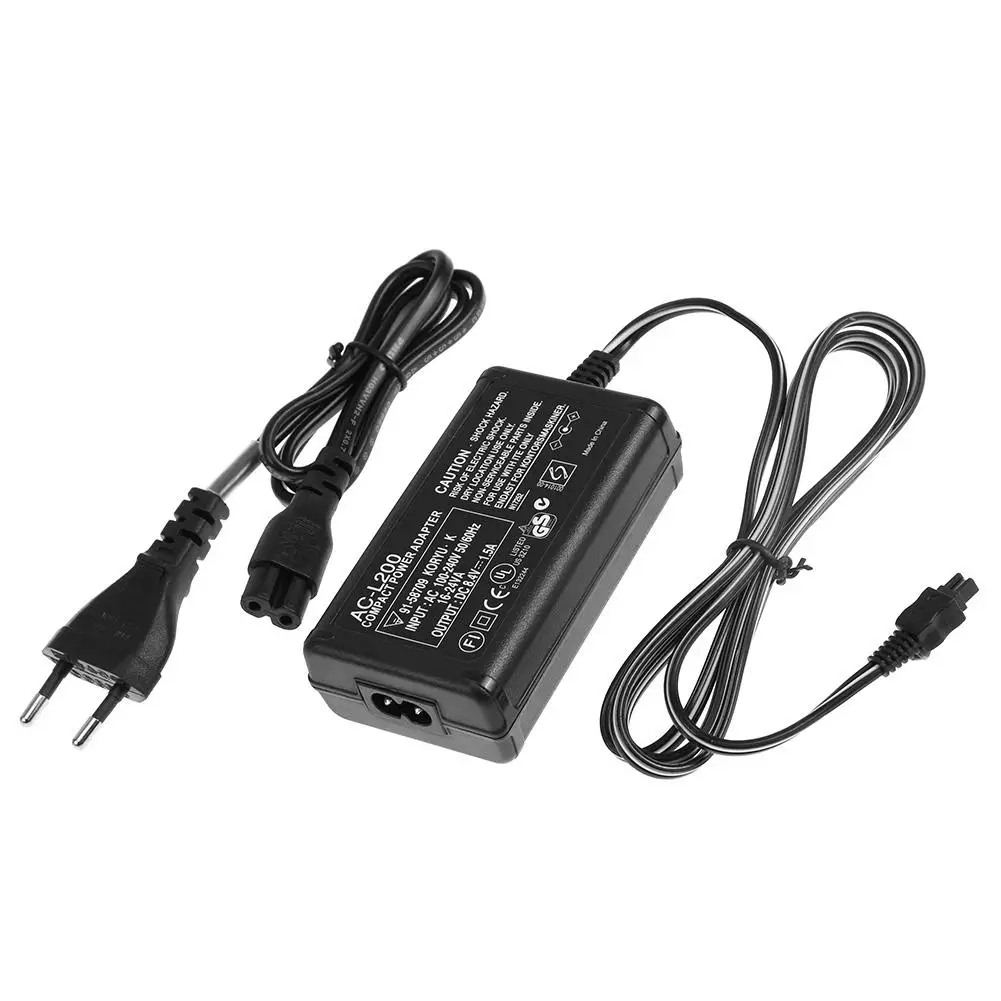 

100V-240V AC Power Adapter Camcorder Charger 8.4V 1.5-1.7A fast charging adaptor for Sony AC-L200 L25B Camera