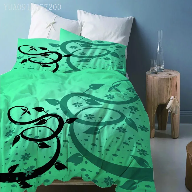 Green Printing Duvet Cover Black Flower Pattern Bedding Set Soft Microfiber Bedclothes Double King Size Quilt Cover Bed Linen
Green Printing Duvet Cover Black Flower Pattern Bedding Set Soft Microfiber Bedclothes Double King Size Quilt Cover Bed Linen