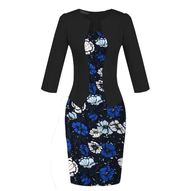 BacklakeGirls Lace Patchwork Fitted Women Scoop Neck 3/4 Sleeve Office Bodycon Dress 2020 Elegant Pencil Mini Dresses Vestidos
BacklakeGirls Lace Patchwork Fitted Women Scoop Neck 3/4 Sleeve Office Bodycon Dress 2020 Elegant Pencil Mini Dresses Vestidos