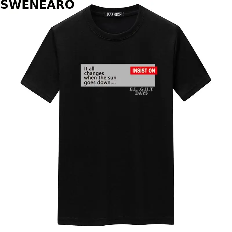 SWENEARO Summer insists on INSI printed T-shirt men's casual O-neck short-sleeved brand T-shirt men's breathable T-shirt men
SWENEARO Summer insists on INSI printed T-shirt men's casual O-neck short-sleeved brand T-shirt men's breathable T-shirt men
