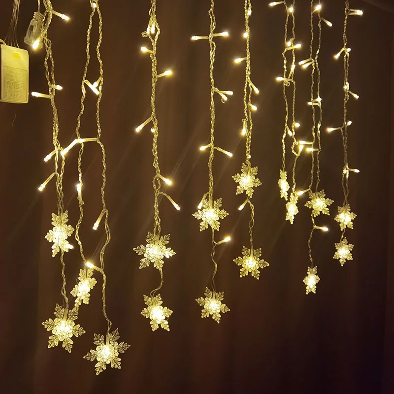 3.5M Christmas Snowflake LED Light String Flashing Fairy Light Christmas Snowflake Curtain Holiday New Year Party Home Decoratio
3.5M Christmas Snowflake LED Light String Flashing Fairy Light Christmas Snowflake Curtain Holiday New Year Party Home Decoratio