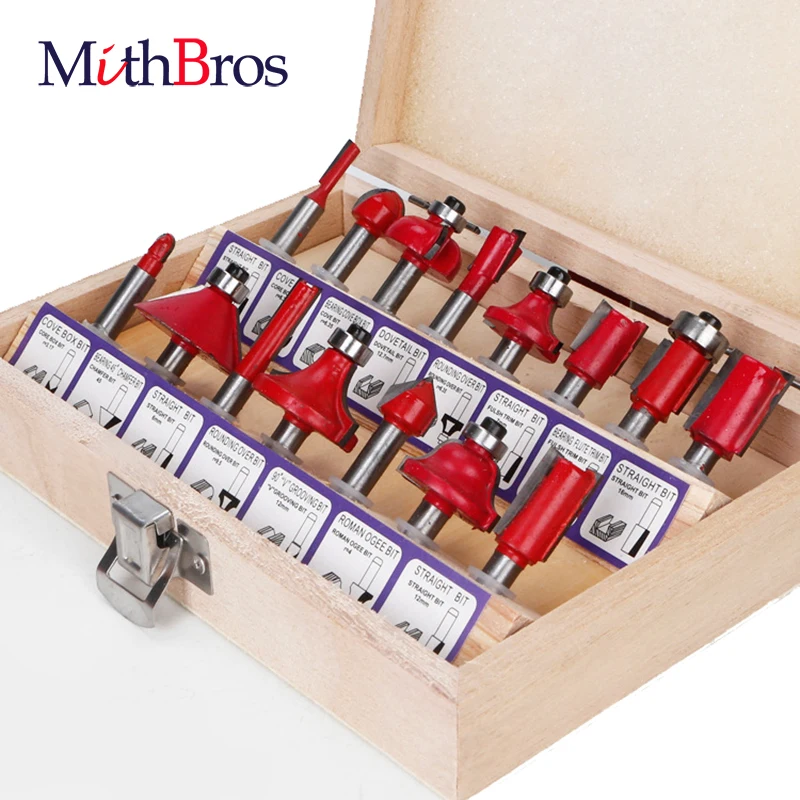 MithBros Woodworking Milling Cutters Set 1/4'' Shank Carbide Router Bit for Wood Cutters Engraving Bit Trimming Cutting Tools
MithBros Woodworking Milling Cutters Set 1/4'' Shank Carbide Router Bit for Wood Cutters Engraving Bit Trimming Cutting Tools