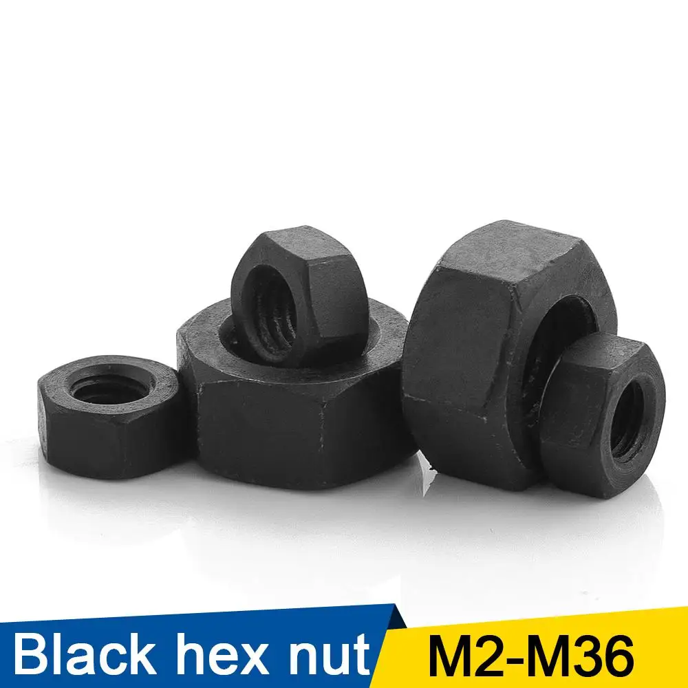 Hexagon Hex Nuts M2 M2.5 M3 M4 M5 M6 M8 M10 M12 M14 M16 M18 M20 M22 M24 M27 M30 M36 black oxide carbon steel metric hex nuts
Hexagon Hex Nuts M2 M2.5 M3 M4 M5 M6 M8 M10 M12 M14 M16 M18 M20 M22 M24 M27 M30 M36 black oxide carbon steel metric hex nuts