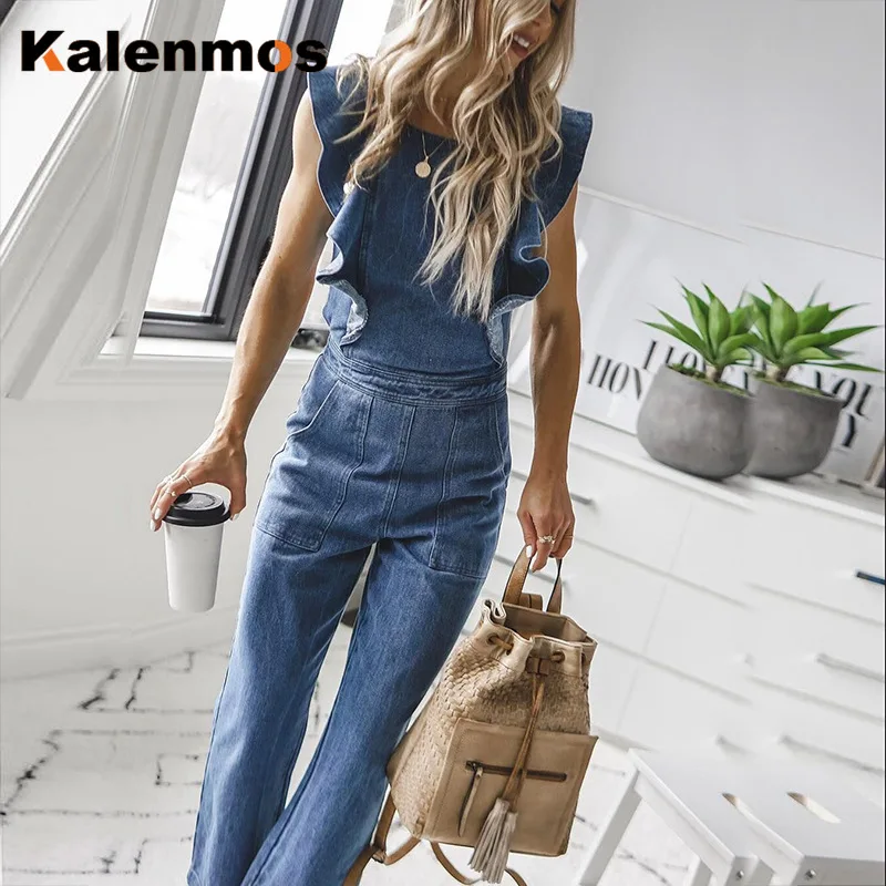 Женский джинсовый комбинезон KALENMOS, комбинезон с оборками и открытой спиной, Летний комбинезон для работы и отдыха, уличная одежда
Женский джинсовый комбинезон KALENMOS, комбинезон с оборками и открытой спиной, Летний комбинезон для работы и отдыха, уличная одежда
