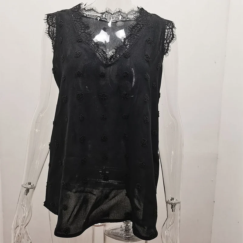 Solid Lace Embroidery Patchwork Tank Top Women V-neck Pullover Sleeveless Camis Female 2021 Summer Lady Causal Streetwear Tops
Solid Lace Embroidery Patchwork Tank Top Women V-neck Pullover Sleeveless Camis Female 2021 Summer Lady Causal Streetwear Tops