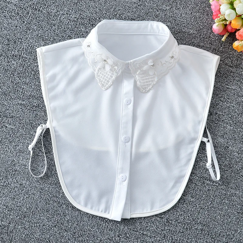 Women Floral Embroidery Fake Collar Casual Shirt Blouse Detachable Collars for Sweater Autumn False Collar Clothing Accessories
Women Floral Embroidery Fake Collar Casual Shirt Blouse Detachable Collars for Sweater Autumn False Collar Clothing Accessories