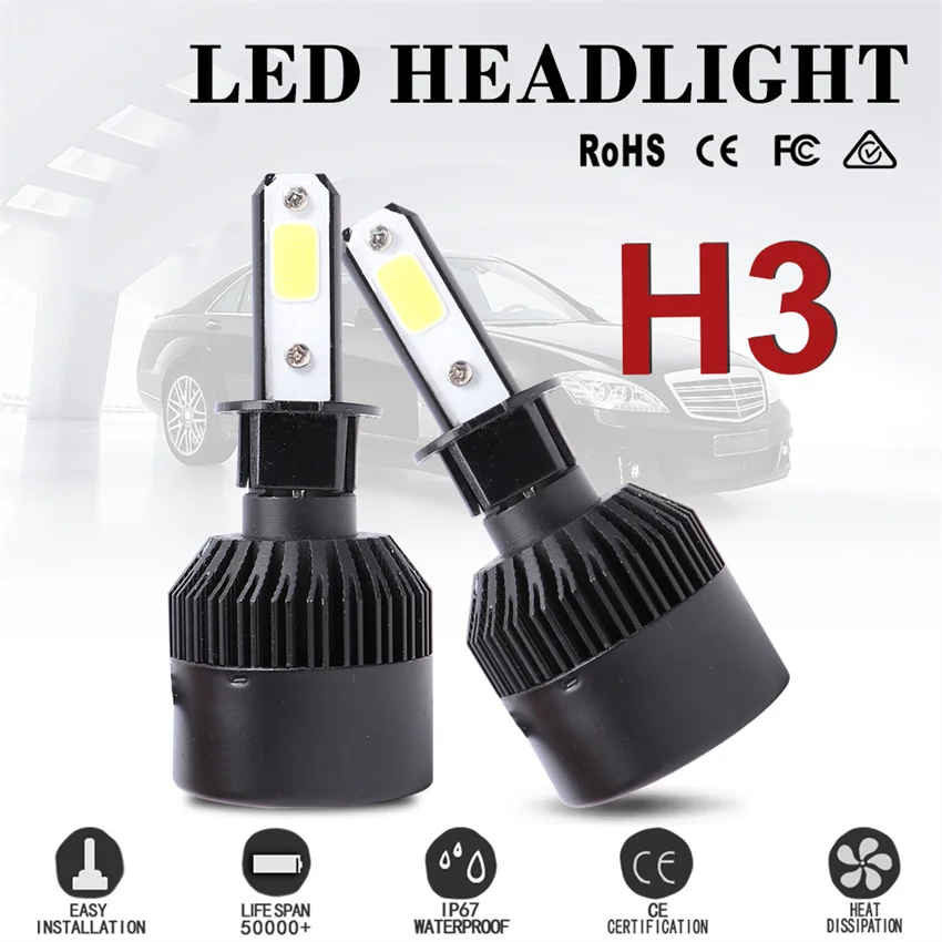 X7B High Power H3 Hi-Lo Beam Super Bright Led Bulb H7 H11 9005 Car LED Headlight Bulbs 50W 10000LM 6000K Automobiles Headlamp
X7B High Power H3 Hi-Lo Beam Super Bright Led Bulb H7 H11 9005 Car LED Headlight Bulbs 50W 10000LM 6000K Automobiles Headlamp