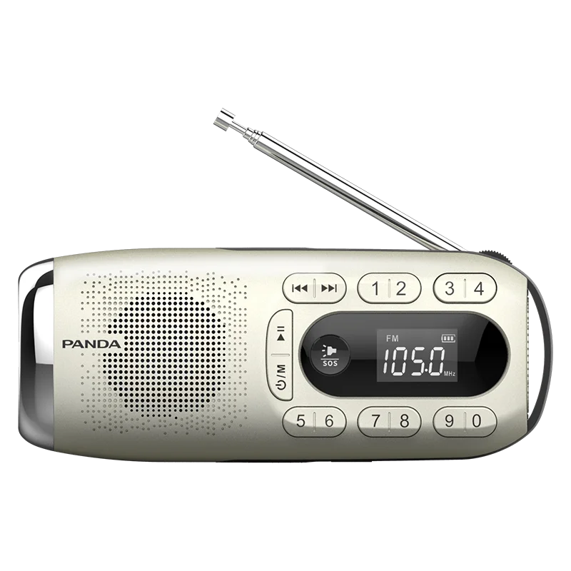 Динамик Walkman FM-радио MP3 музыкальный плеер с сигнализацией фонариком заряжаемый HiFi