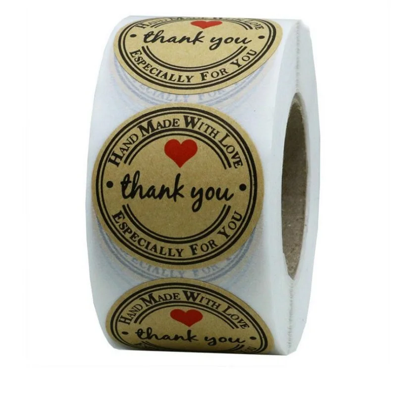 1500pcs Round Natural Kraft Thank You Sticker Seal Lables Hand Made with Love Sticker Paper Scrapbook Stationery S
1500pcs Round Natural Kraft Thank You Sticker Seal Lables Hand Made with Love Sticker Paper Scrapbook Stationery S