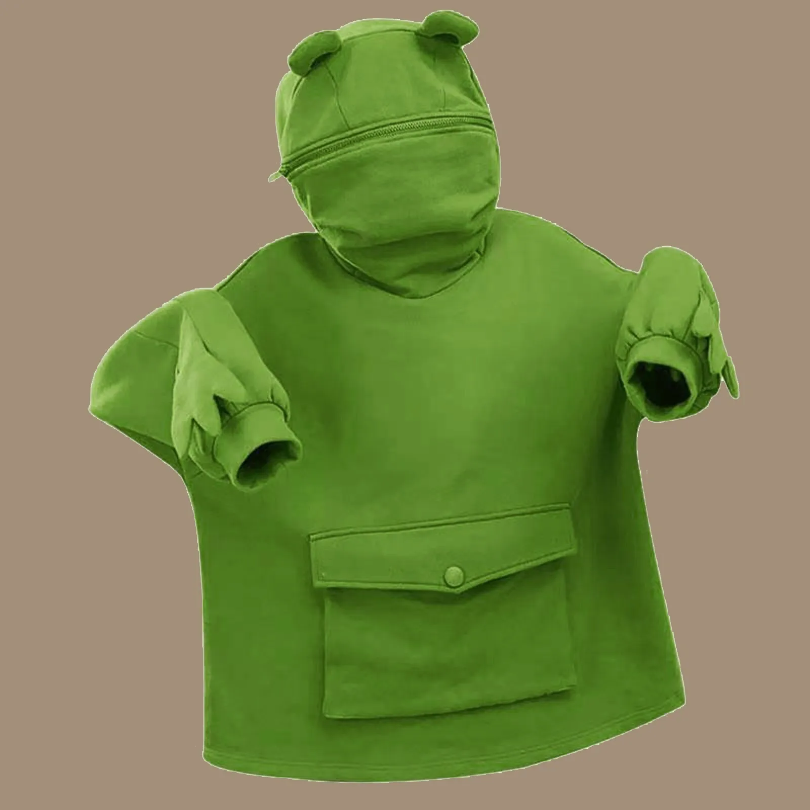 Plus Velvet Sweatshirt Women Hoodies Sweet Japan Top Creative Stitching Three-dimensional Cute Frogs Pullover Pocket Hoodies
Plus Velvet Sweatshirt Women Hoodies Sweet Japan Top Creative Stitching Three-dimensional Cute Frogs Pullover Pocket Hoodies