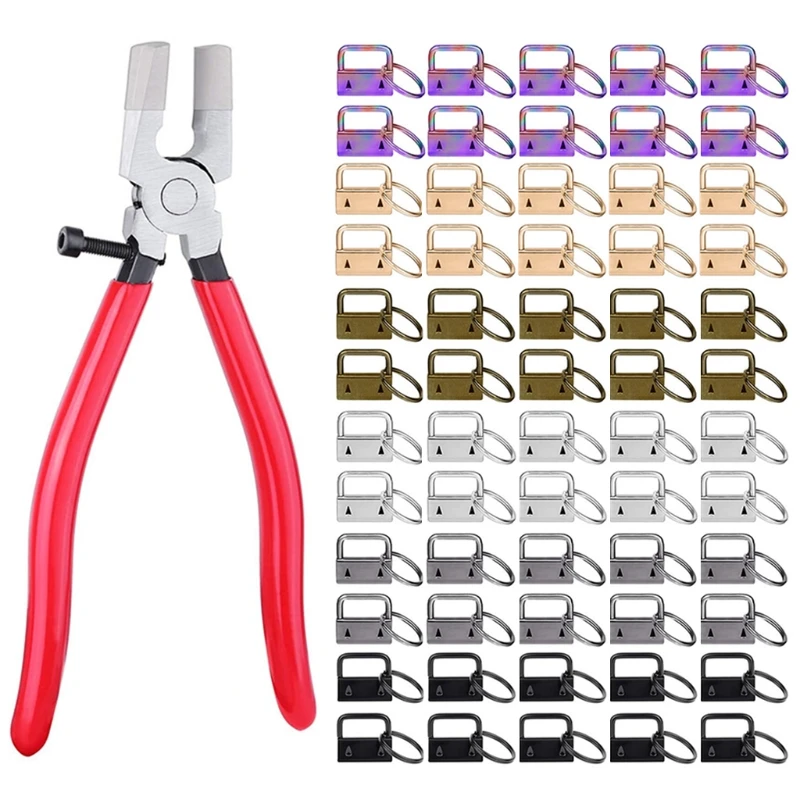 60 Pcs 2.5cm Key Fob Keychain Hardware with Pliers Tool Set for Wristlet Clamp Key Lanyard Making Install Supplies Drop Shipping
60 Pcs 2.5cm Key Fob Keychain Hardware with Pliers Tool Set for Wristlet Clamp Key Lanyard Making Install Supplies Drop Shipping