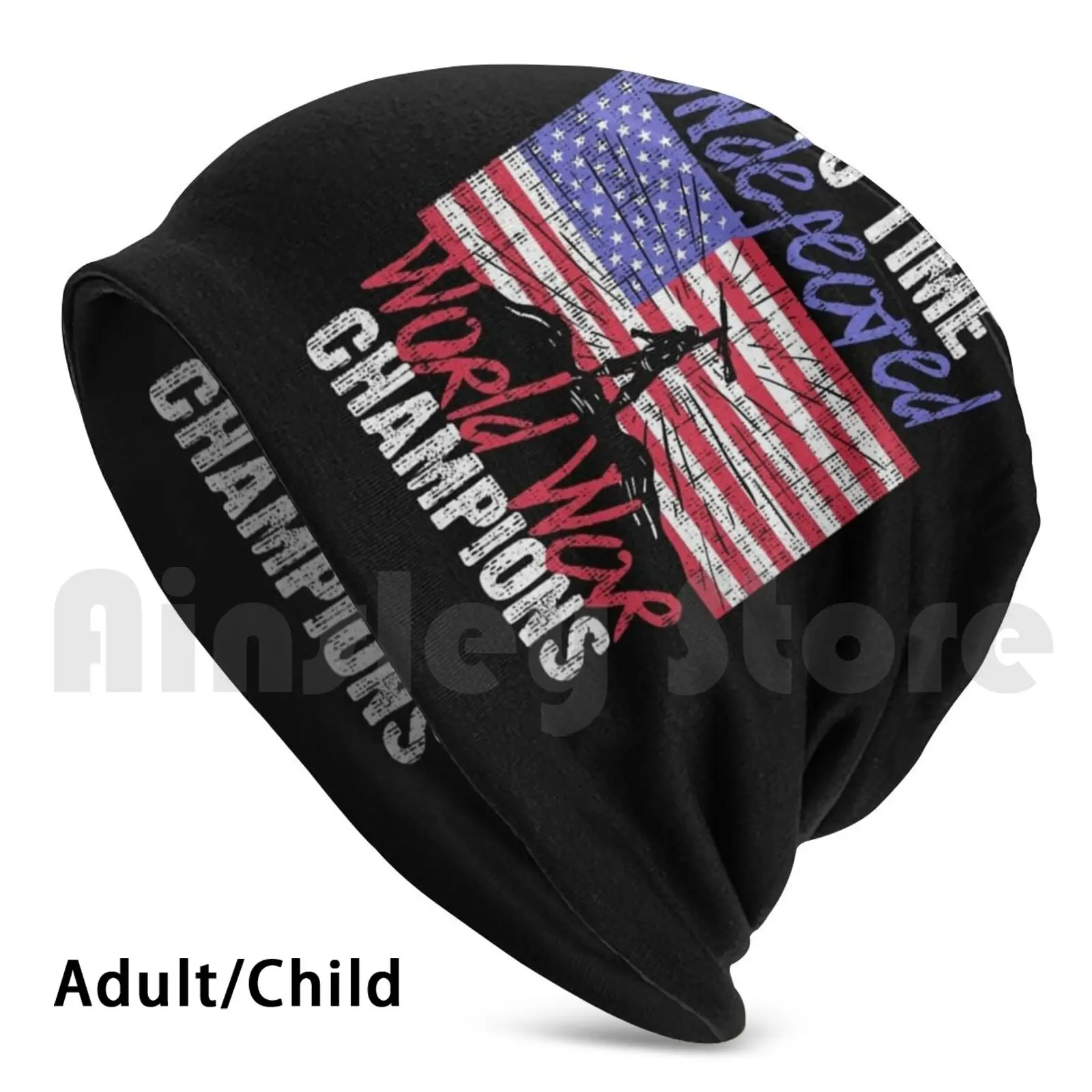 Retired Army : Undefeated World War Champs Gift Beanies Pullover Cap Comfortable Undefeated 2 Two Time World War
Retired Army : Undefeated World War Champs Gift Beanies Pullover Cap Comfortable Undefeated 2 Two Time World War