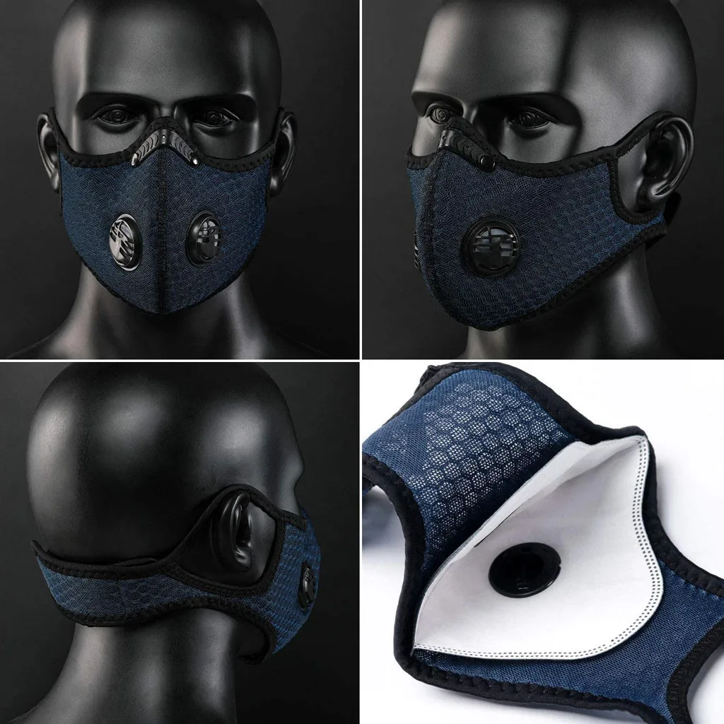 Многоразовая Пылезащитная респираторная маска с активированным углем для лица