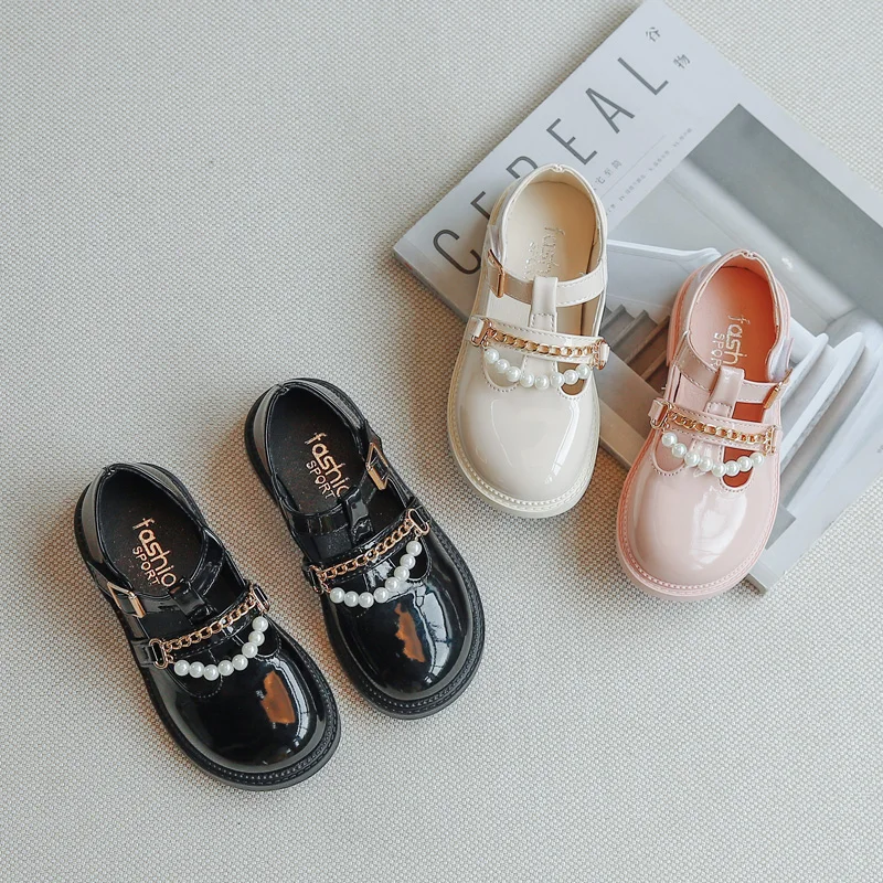 Fashion Children Shoes Casual Kids Shoes Breathable Princess Shoes For Girls Solid Color Mary Jane Pearl Girls Leather Shoes
Fashion Children Shoes Casual Kids Shoes Breathable Princess Shoes For Girls Solid Color Mary Jane Pearl Girls Leather Shoes