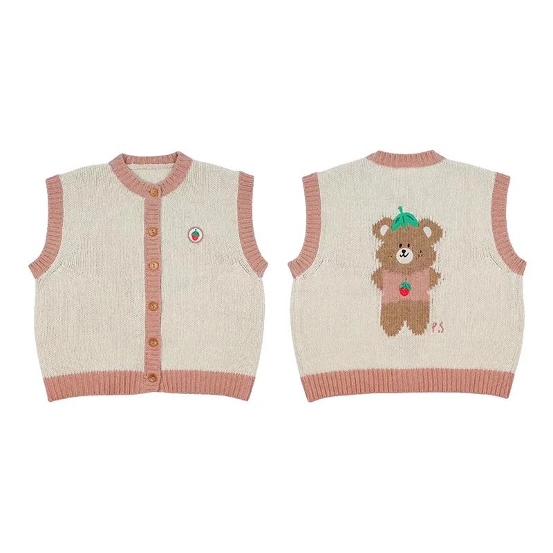 Kids Waistcoats 2021 Autumn Winter Ps Brand Toddler Girl Boy Warm Clothes Child Outerwear Baby Sweater Vest Cartoon Bear Jacket
Kids Waistcoats 2021 Autumn Winter Ps Brand Toddler Girl Boy Warm Clothes Child Outerwear Baby Sweater Vest Cartoon Bear Jacket