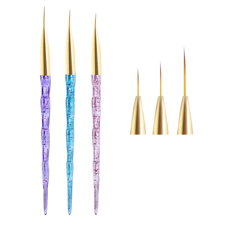 3Pcs Nail Art Liner Drawing Pen Acrylic Stripe Nail Art Liner Brush DIY Gel Grid Line Stripes Painting Pen Handle Manicure Tools
3Pcs Nail Art Liner Drawing Pen Acrylic Stripe Nail Art Liner Brush DIY Gel Grid Line Stripes Painting Pen Handle Manicure Tools