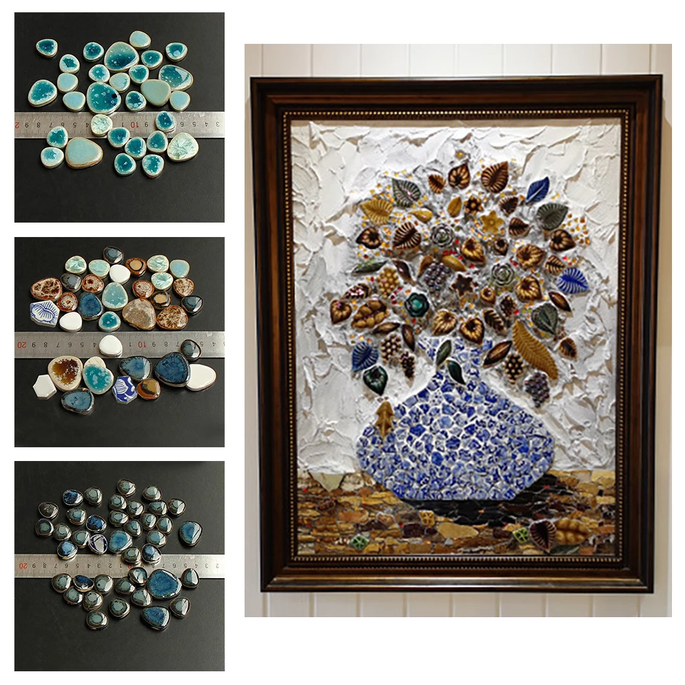 100g Marble Pattern Ceramic Glass Mosaic Tiles Materials DIY Stone Fragments Mixed Color Mosaic Decorative Art Supplies
100g Marble Pattern Ceramic Glass Mosaic Tiles Materials DIY Stone Fragments Mixed Color Mosaic Decorative Art Supplies