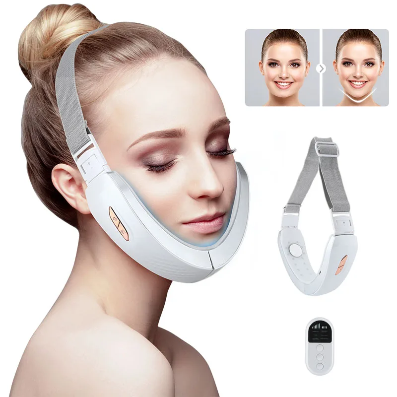 Chin V-Line Up Lift Belt Machine Blue LED Photon Therapy Facial Lifting Slimming Vibration Massager Double Chin Reducer
Chin V-Line Up Lift Belt Machine Blue LED Photon Therapy Facial Lifting Slimming Vibration Massager Double Chin Reducer