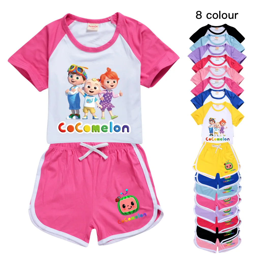 Kids Fashion Cocomelon 100-170 Amazon's New T-shirt Shorts Leisure Sports Suit Girls Boutique Outfits Teenage Summer T Shirt
Kids Fashion Cocomelon 100-170 Amazon's New T-shirt Shorts Leisure Sports Suit Girls Boutique Outfits Teenage Summer T Shirt