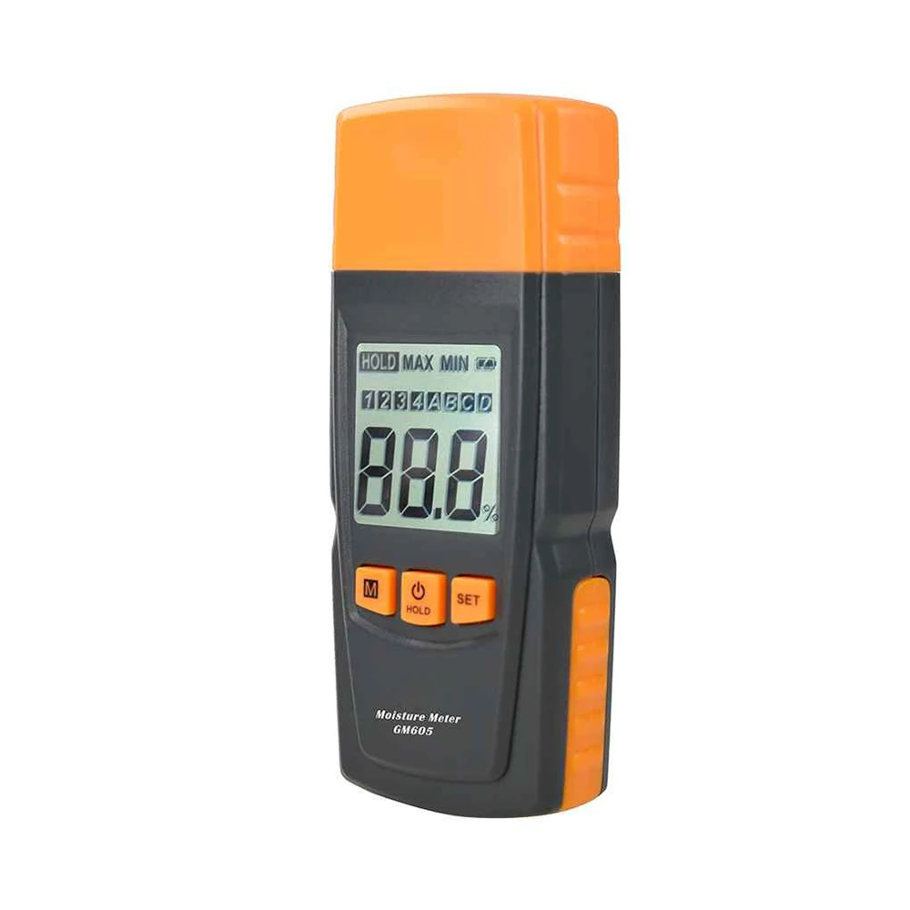 GM605 Digital Wood Moisture Meter Humidity Tester portable moisture tester(OEM packaging service available)
GM605 Digital Wood Moisture Meter Humidity Tester portable moisture tester(OEM packaging service available)